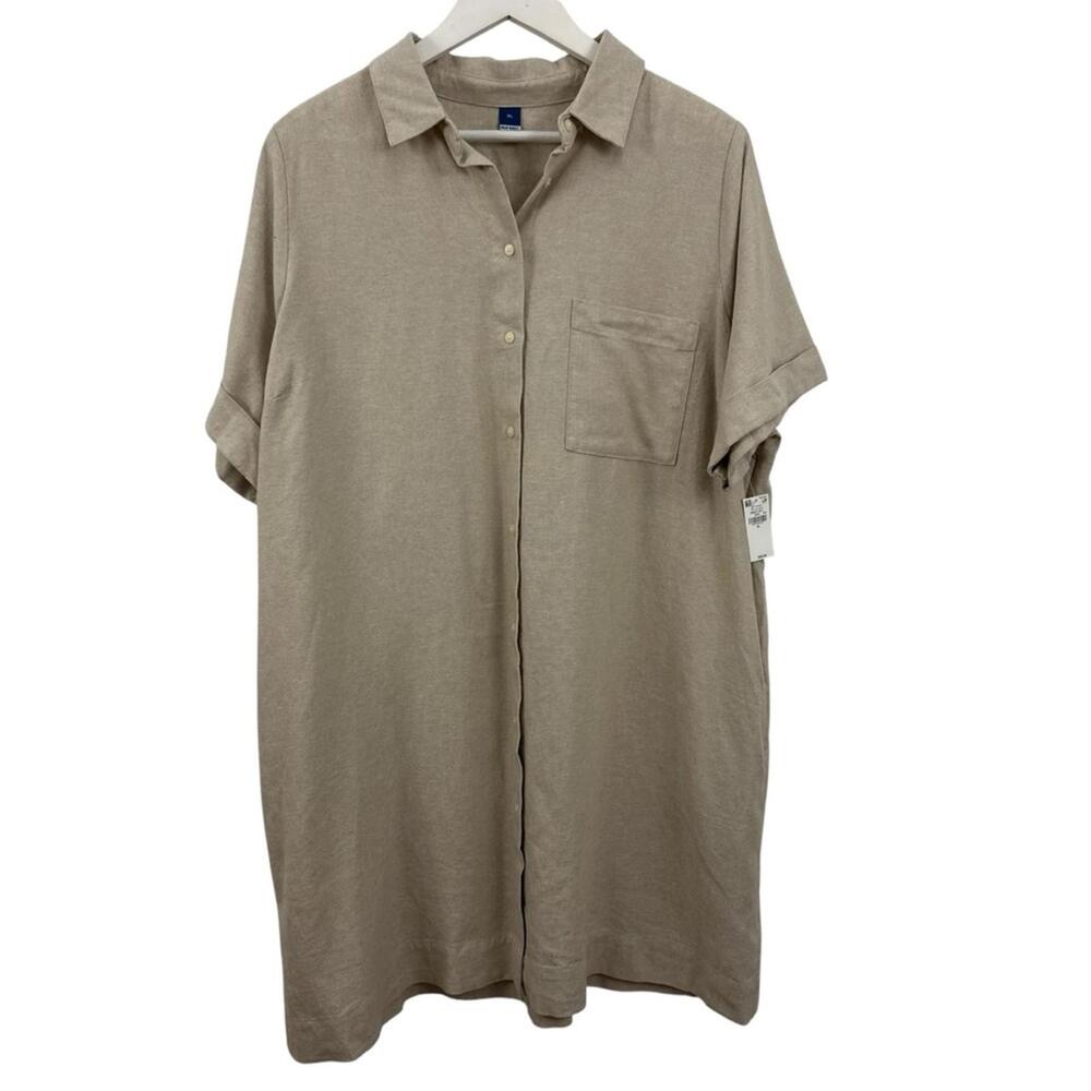 SOLD
NWT Old Navy Linen Blend Shirt Button Down Dress Women's Size XL - Picture 1 of 7